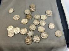 22- Asst. Date 90% Silver Mercury Dimes