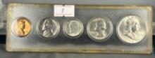 1963 Type set w/ Franklin Half, Silver Washington Quarter and Dime