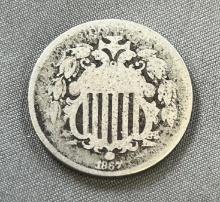 1867 US Shield Nickel