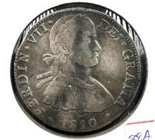 1810 Mexico 8 Reales Antique 1800s Spanish Colonial Silver Dollar "Pirate Coin":