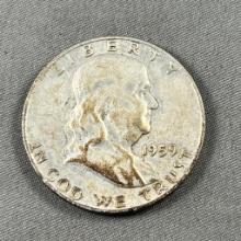 1959-D Franklin Half Dollar, 90% Silver