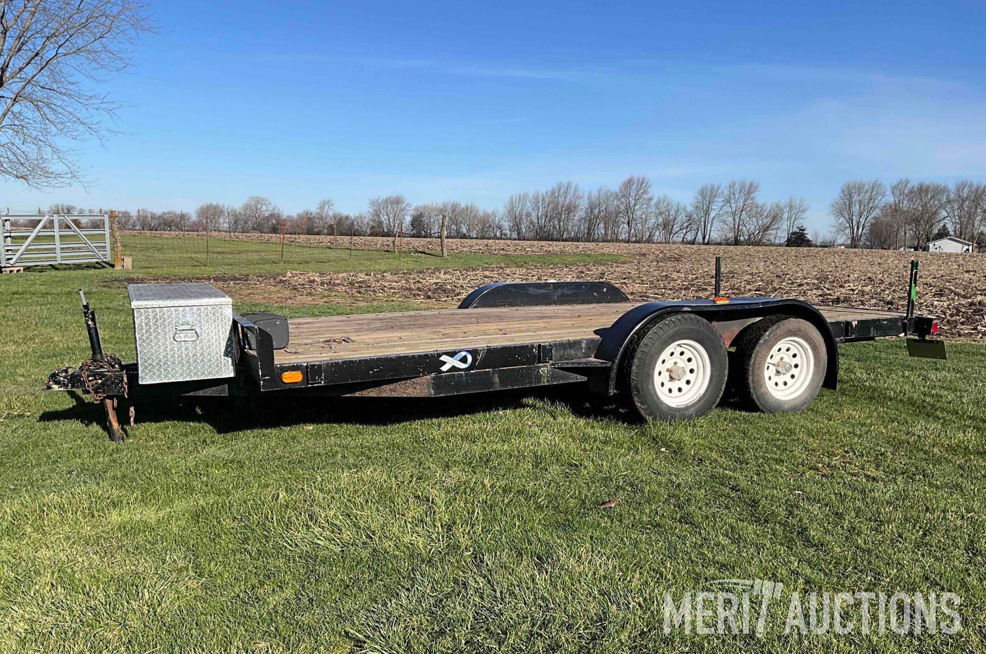 1992 7ft. x 16ft. flat bed trailer