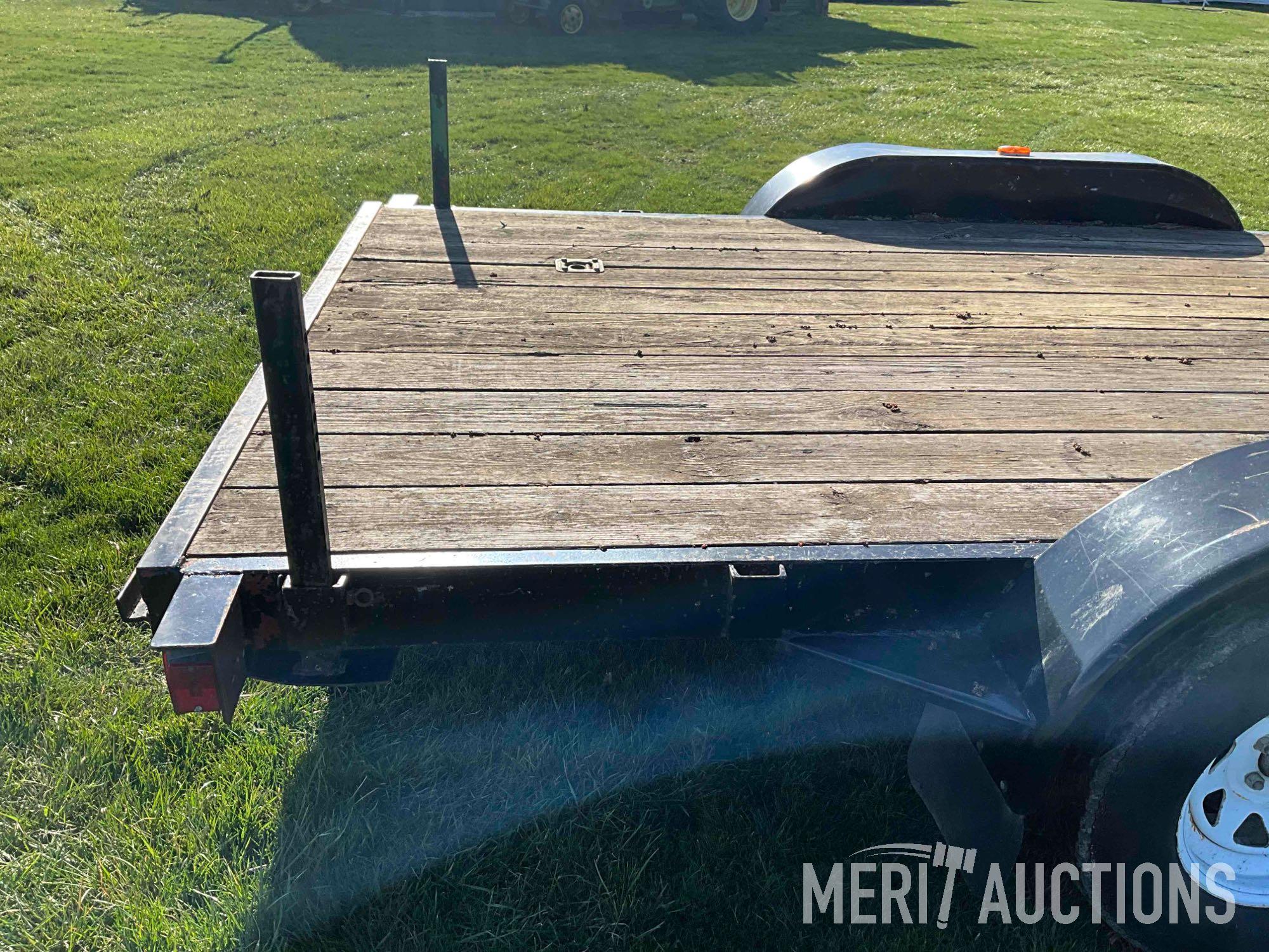 1992 7ft. x 16ft. flat bed trailer