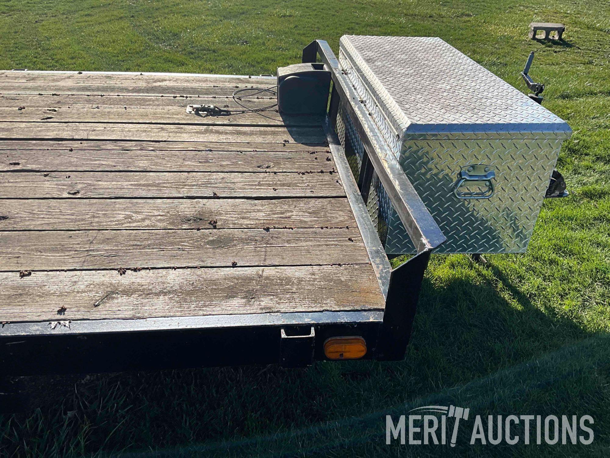 1992 7ft. x 16ft. flat bed trailer