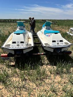 SEADOO BOMBADIER JET SKI'S WITH TRAILER