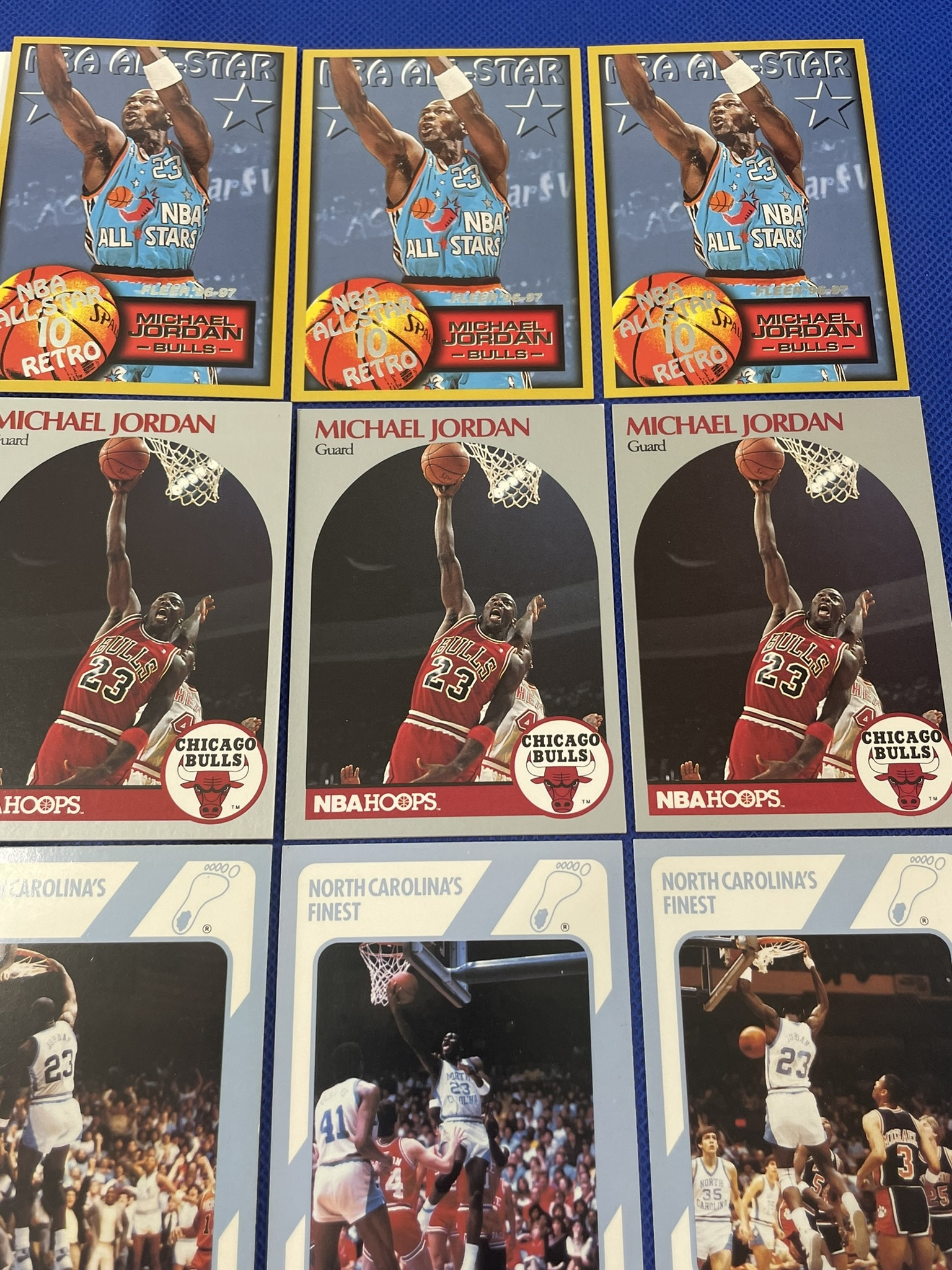 Large lot of Michael Jordan basketball cards