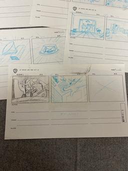 Warner Brothers of Mice and Men Animation Story Board Drawing Collection Lot