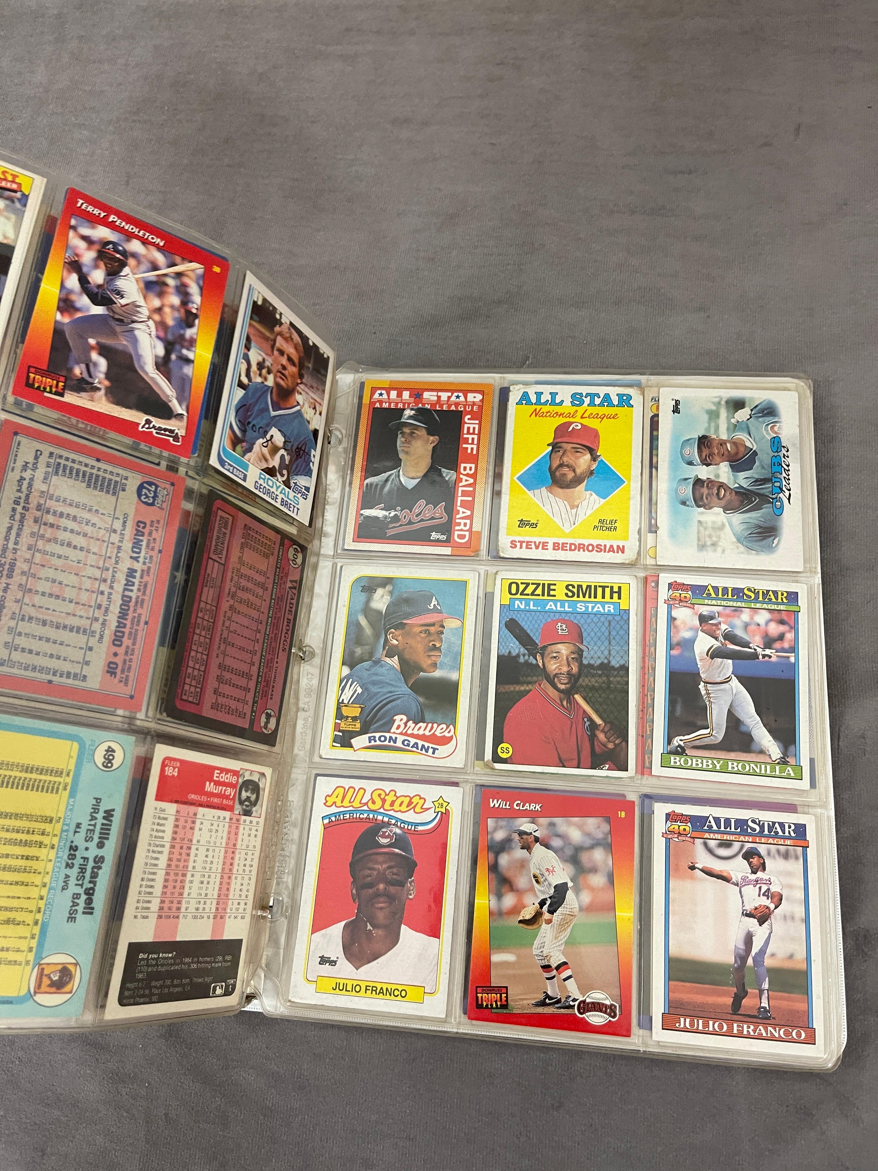 Vintage Baseball Trading Card Collection Binder Lot