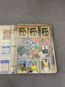 Vintage Baseball Trading Card Collection Binder Lot