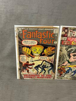 Fantastic Four #8 & #33 Vintage Comic Book Collection