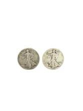 Vintage Silver One Dollar Face Value Mercury Liberty Coin Collection Lot of 2