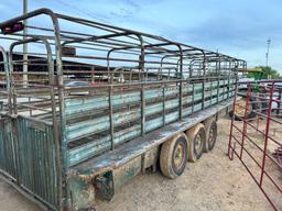 Gooseneck stock trailer