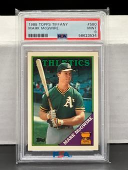 Mark McGwire 1988 Topps Tiffany Rookie Cup PSA 9 MINT #580