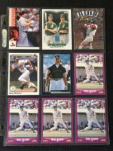 Mark McGwire 9 Card Lot in Pages - Several same, others different years, conditions