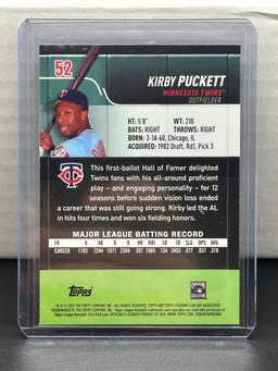 Kirby Puckett 2022 Topps Stadium Club Black Foil Parallel #52