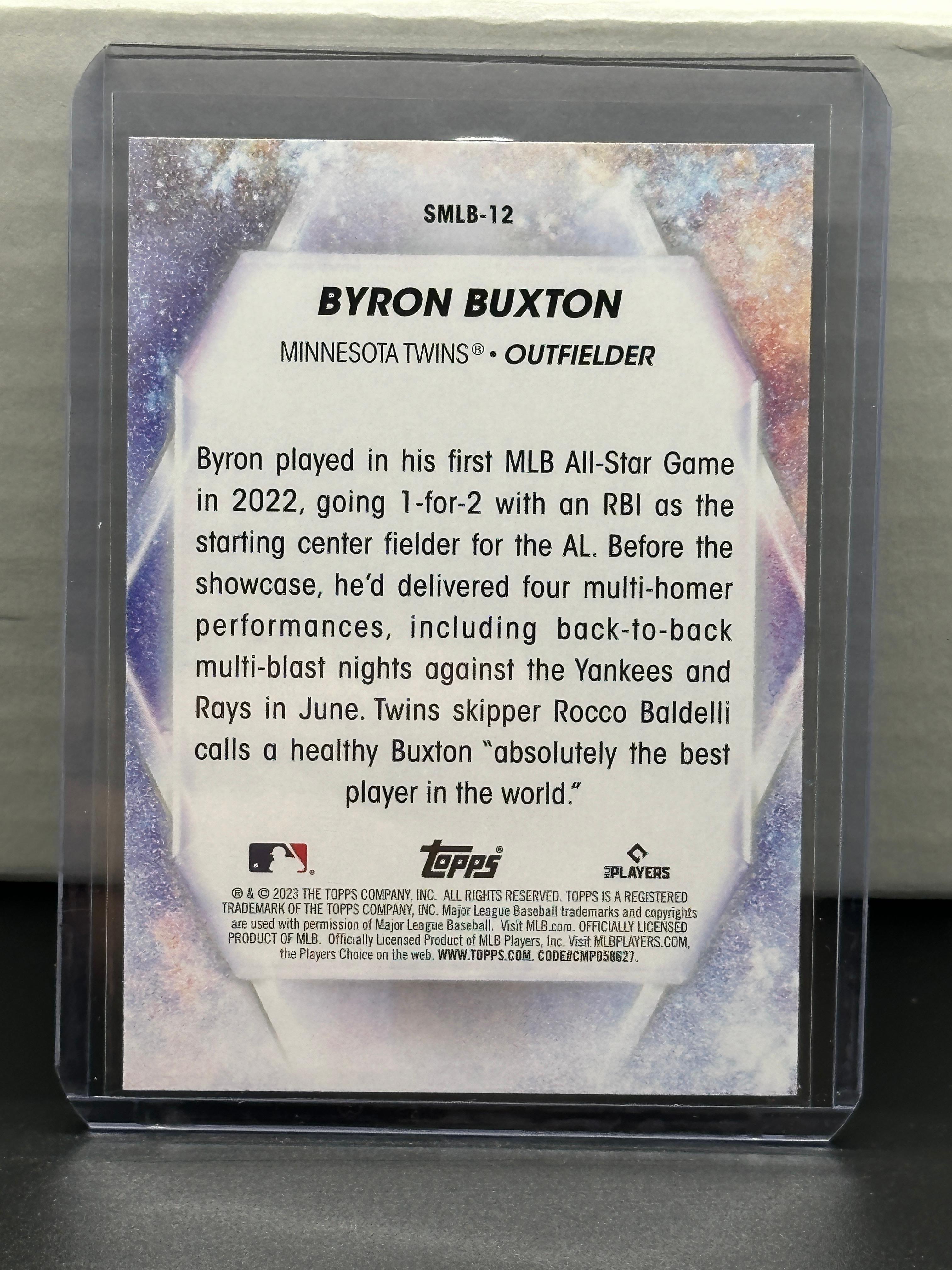 Byron Buxton 2023 Topps Stars of MLB Insert #SMLB-12