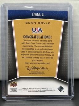 Sean Coyle 2009 Upper Deck USA Minning Materials (#451/499) Patch #UWM-4