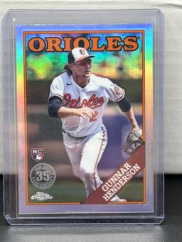 Gunnar Henderson 2023 Topps Chrome 1988 Design Rookie RC Refractor Insert #88CU-8