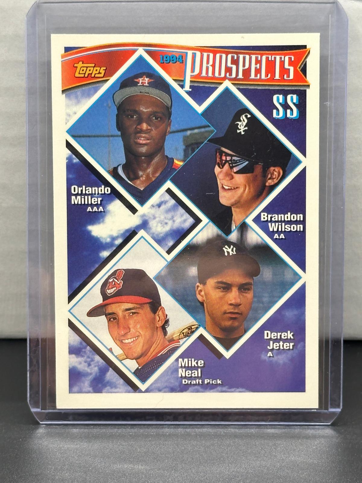 Derek Jeter Orlando Miller 1994 Topps Top Prospects Rookie #158