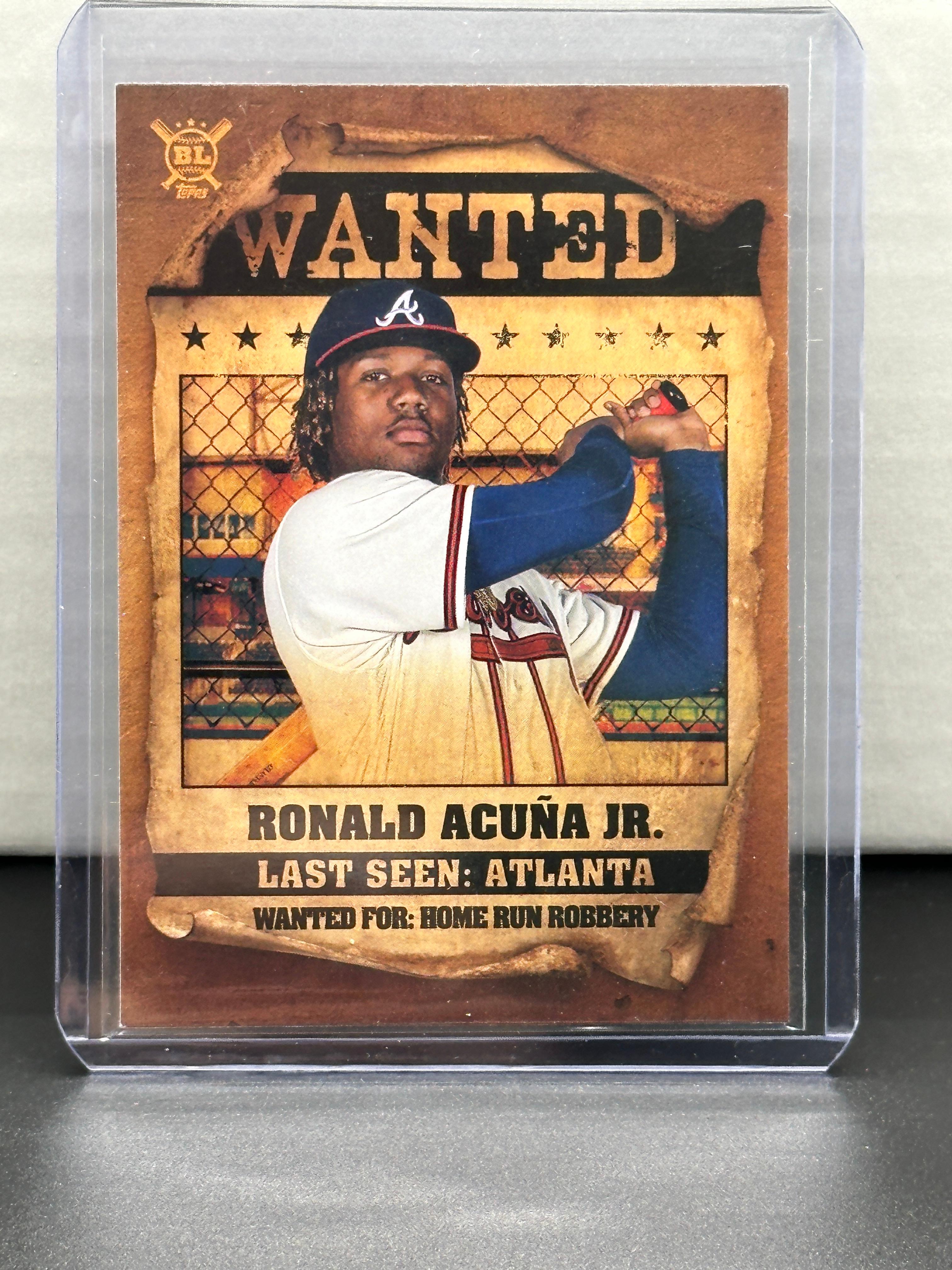 Ronald Acuna Jr. 2021 Topps Big League Wanted Insert #WT-3