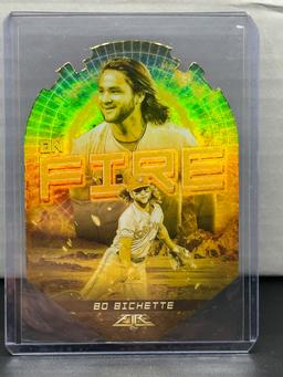 Bo Bichette 2022 Topps Fire On Fire Gold Minted Die Cut Parallel Insert #EF-5