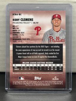 Kody Clemens 2023 Topps Stadium Club RC Rookie Auto #SCBA-KC