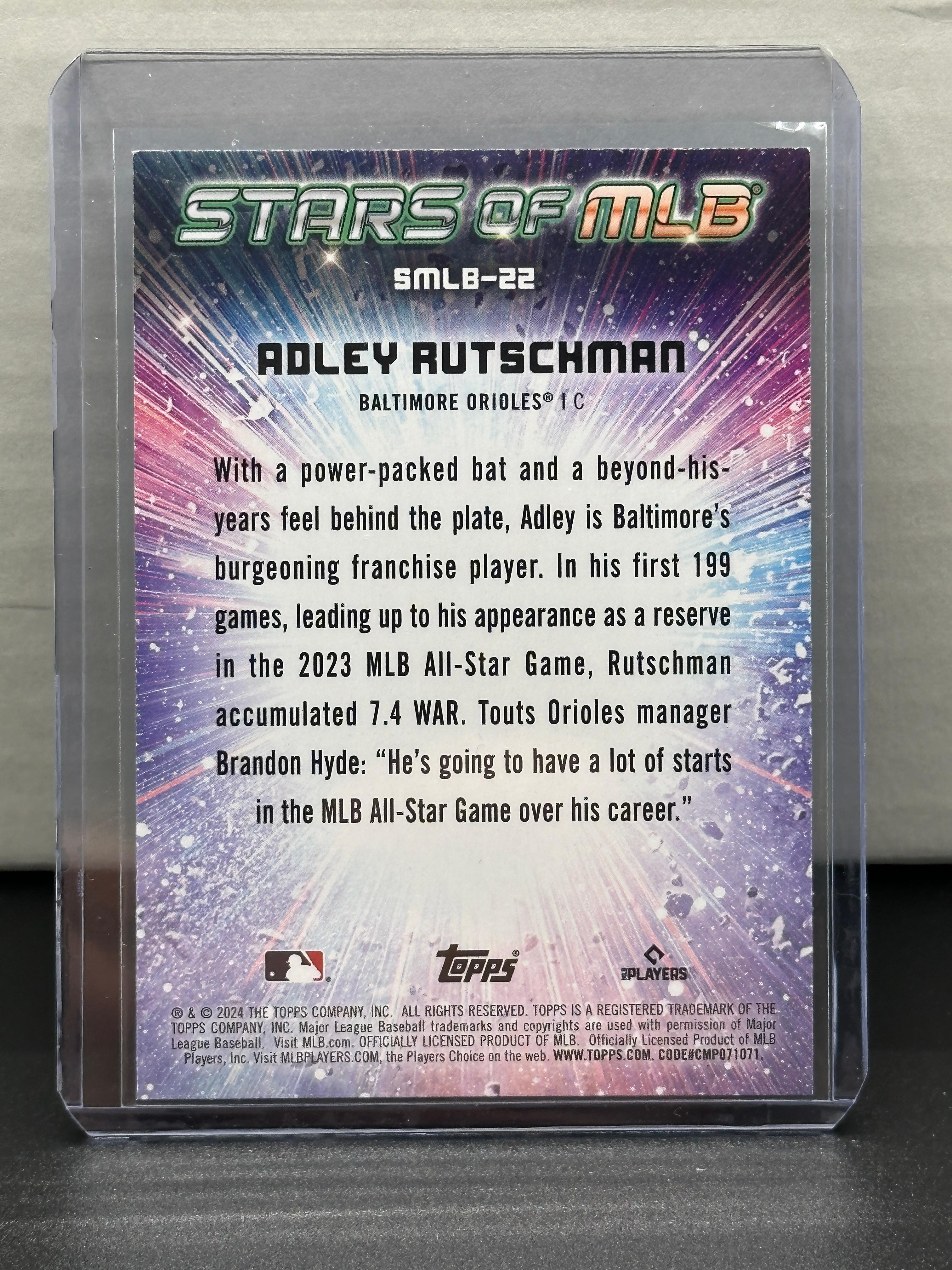 Adley Rutschman 2024 Topps Stars of MLB Insert #SMLB-22