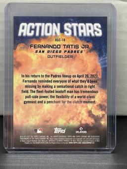 Fernando Tatis Jr. 2023 Topps Chrome Action Stars Refractor Insert #ASC-18