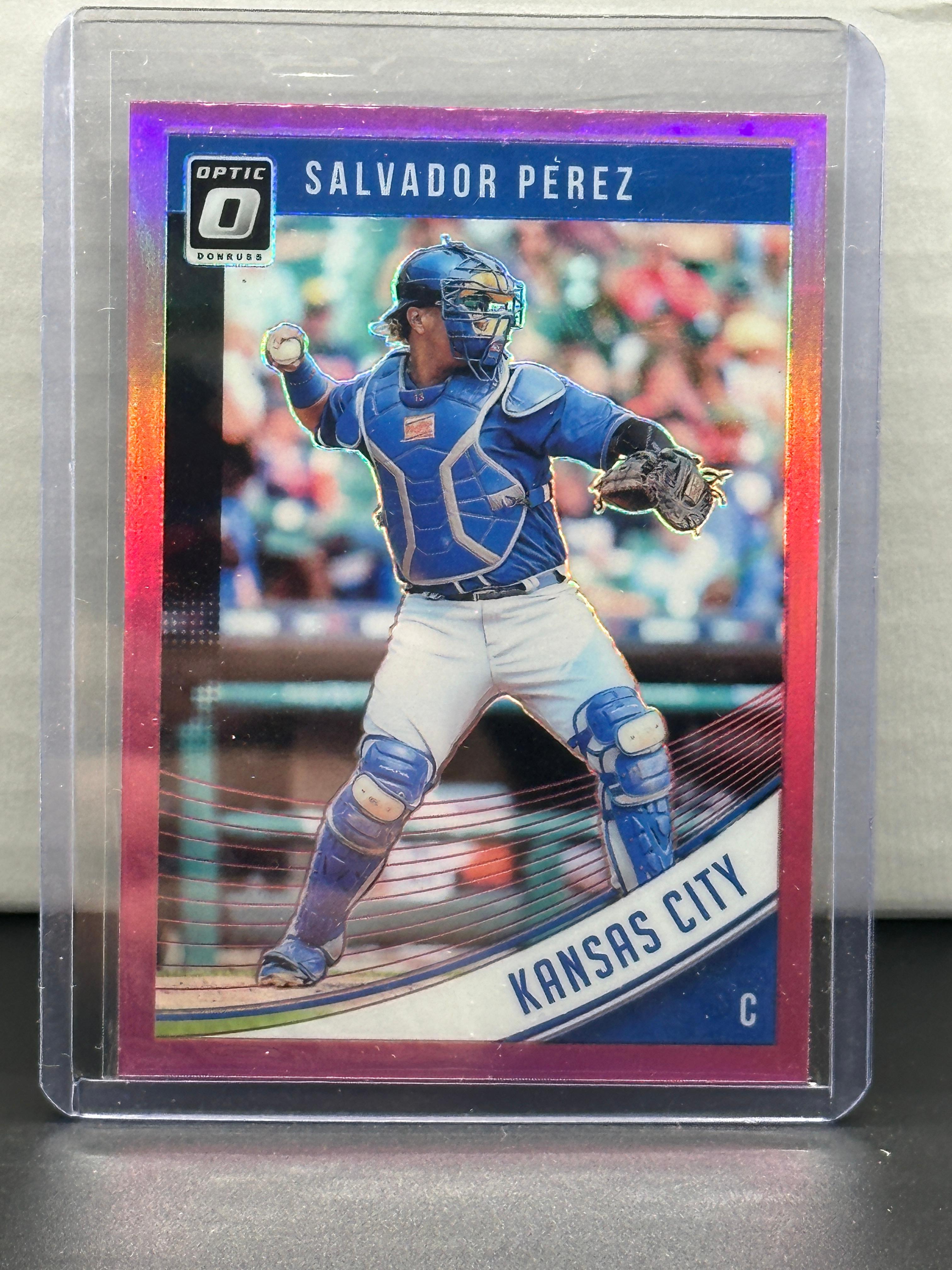 Salvador Perez 2018 Panini Donruss Optic Pink Prizm #155