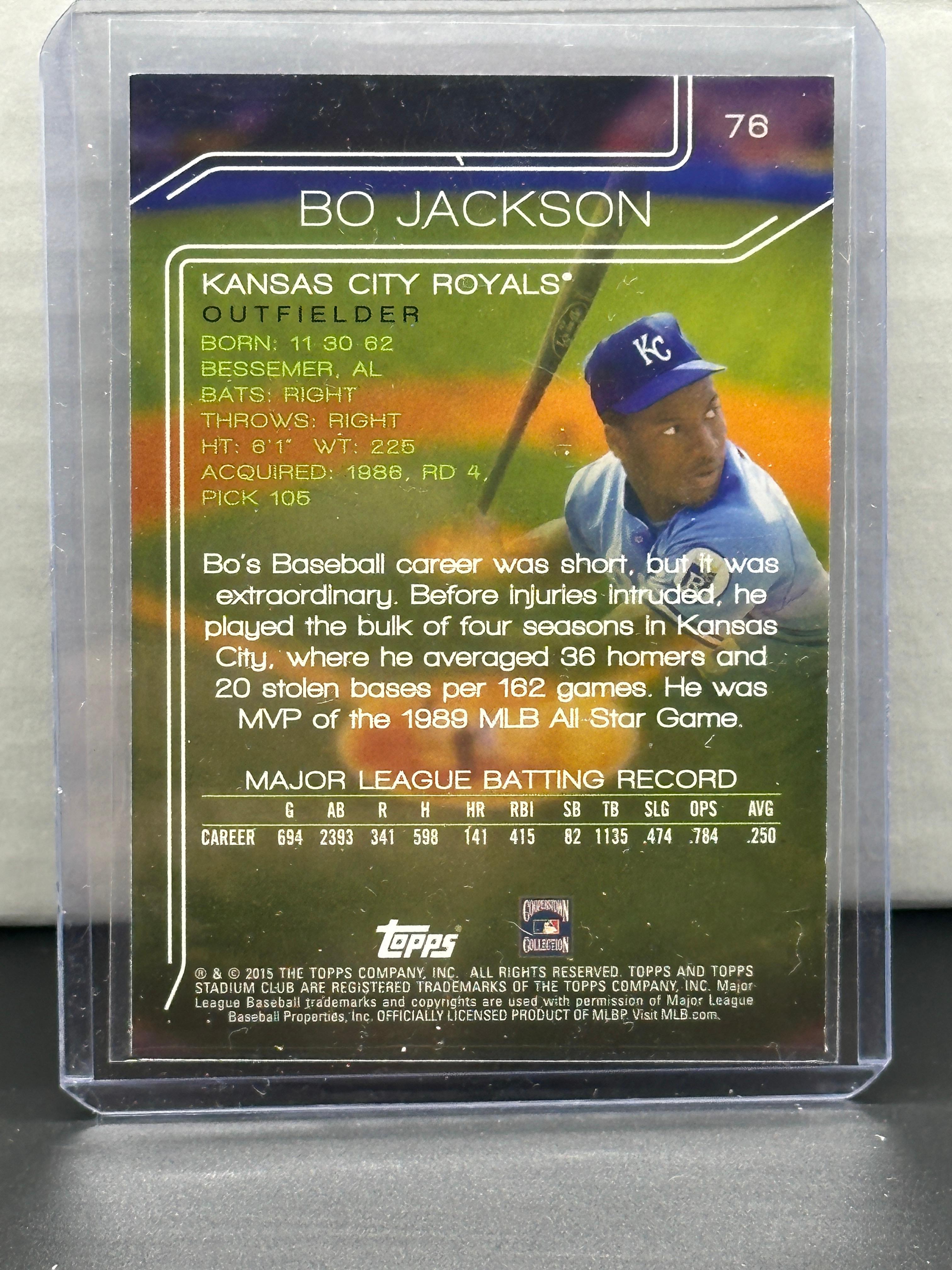 Bo Jackson 2015 Topps Stadium Club #76