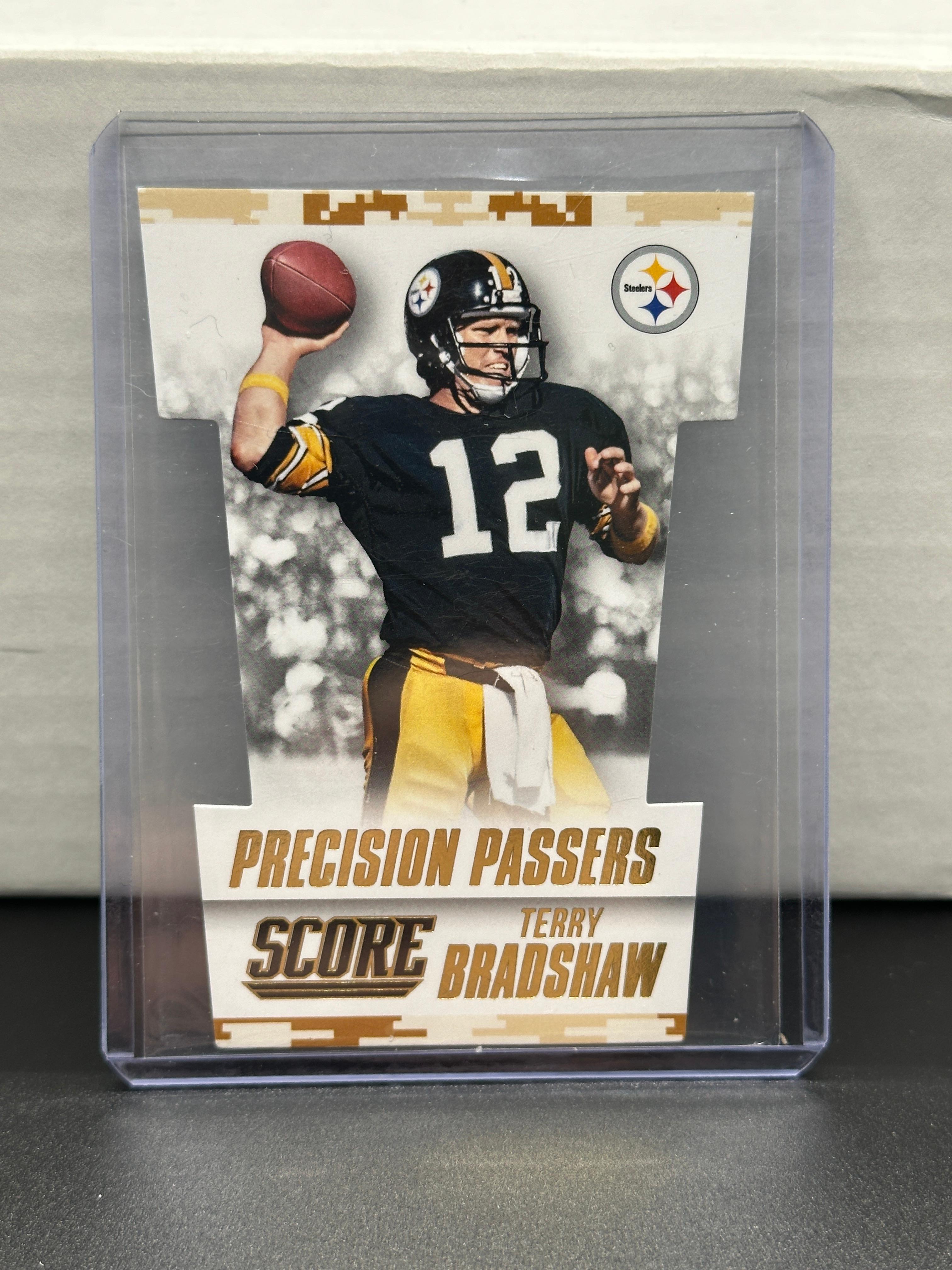 Terry Bradshaw 2015 Panini Score Precision Passers Die Cut Insert #14