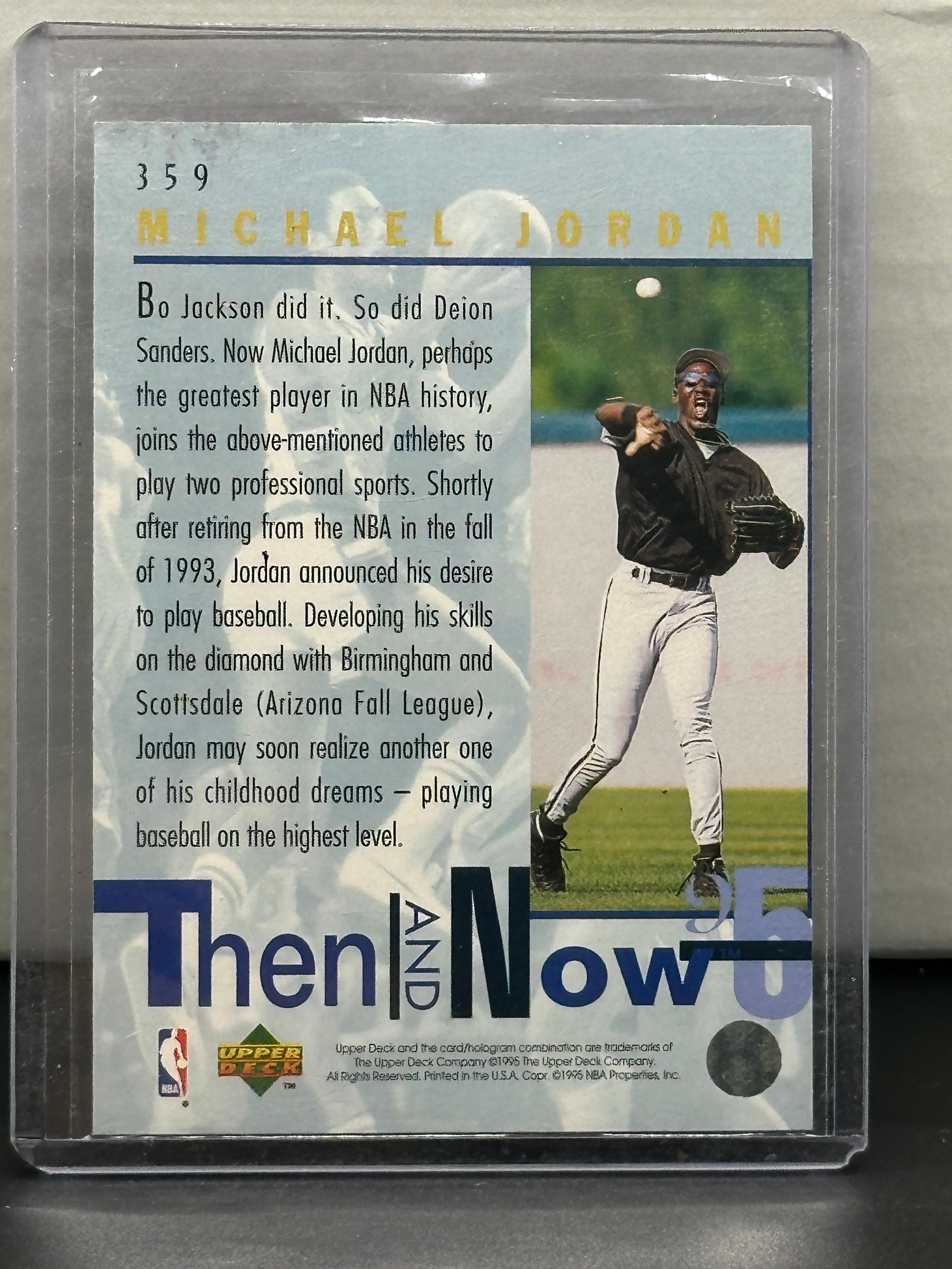 Michael Jordan 1995 Upper Deck Then and Now #359