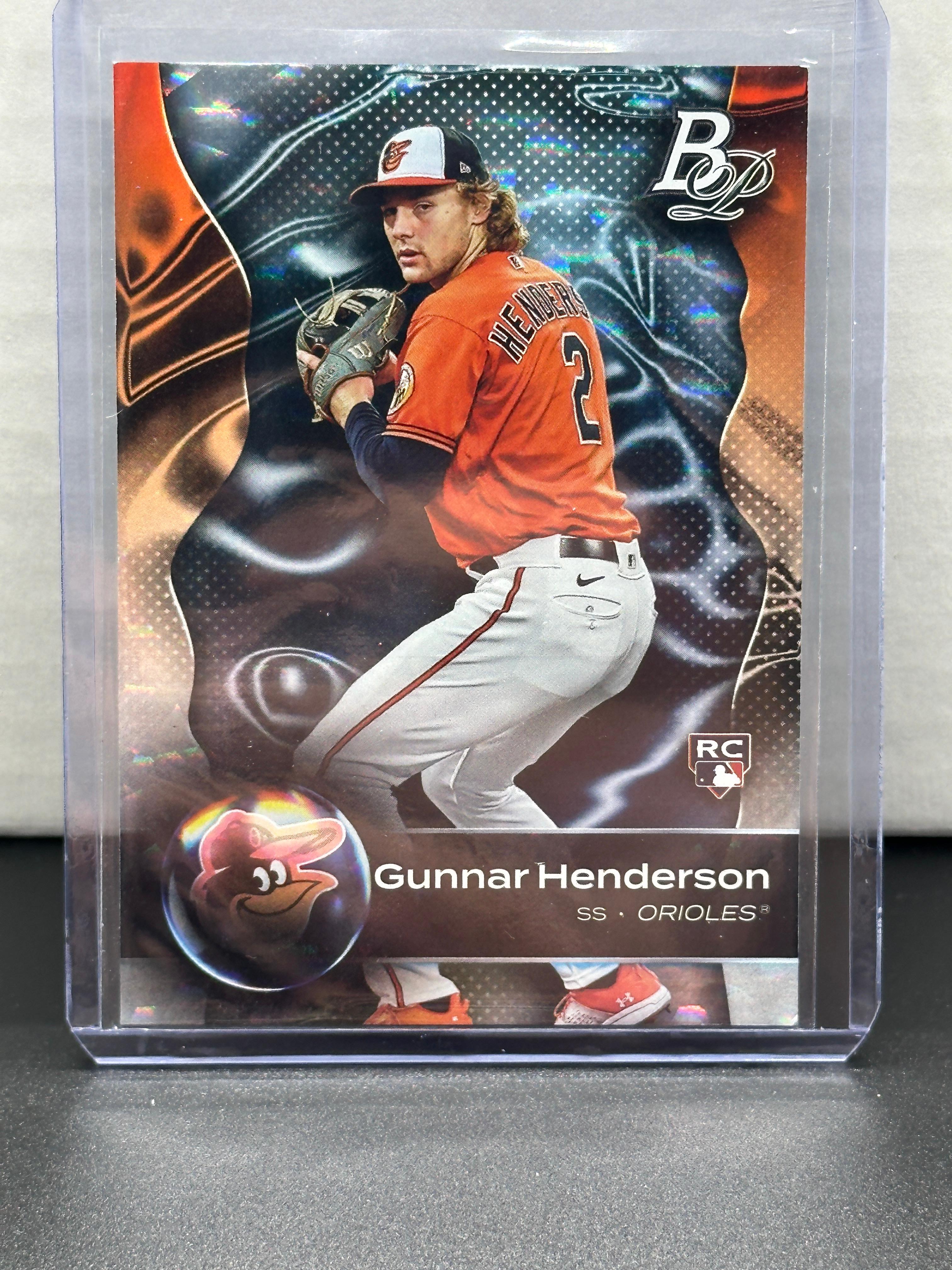 Gunnar Henderson 2023 Bowman Platinum Ice Foil Rookie RC Parallel #79