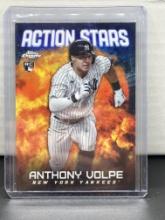 Anthony Volpe 2023 Topps Chrome Action Stars Refractor Rookie RC Insert #ASC-28