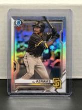 CJ Abrams 2021 Bowman Chrome Refractor #BDC-76