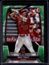 Mike Trout 2023 Bowman Green (#54/99) Parallel #89