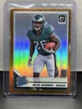 Miles Sanders 2019 Panini Donruss Optic Bronze Prizm Rated Rookie RC #172