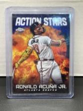 Ronald Acuna Jr. 2023 Topps Chrome Action Stars Refractor Insert #ASC-5