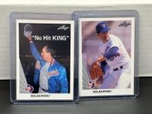 Nolan Ryan 1990 Leaf Lot of 2