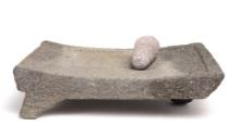 Pre-Columbian Stone Metate & Pestle