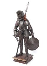 Enlarged Scale Miniature Knight In Armour, 19th century