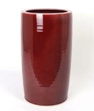 Large Chinese Ox Blood Glazed Umbrella Stand