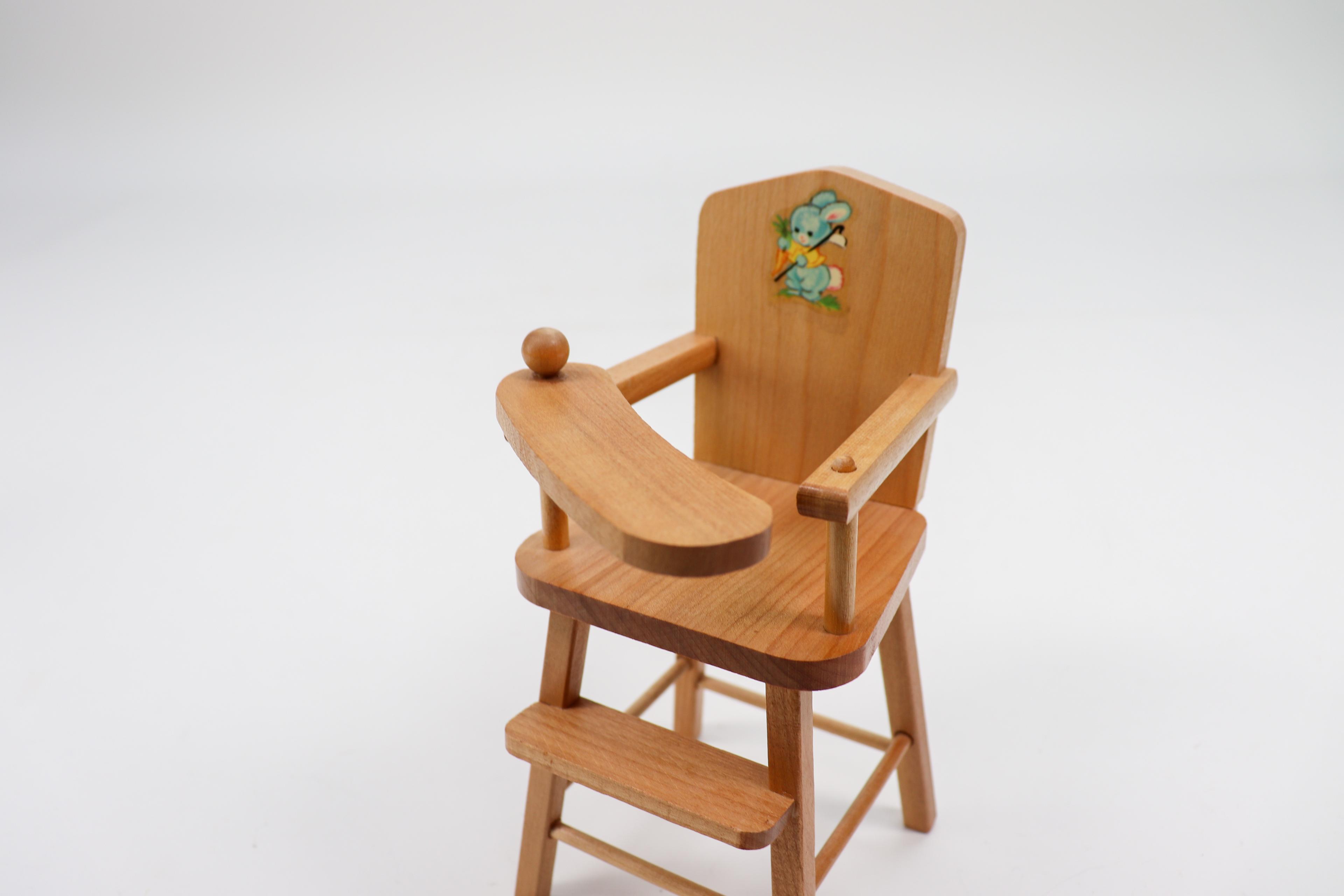 1960's Wooden Doll Furniture Strombecker