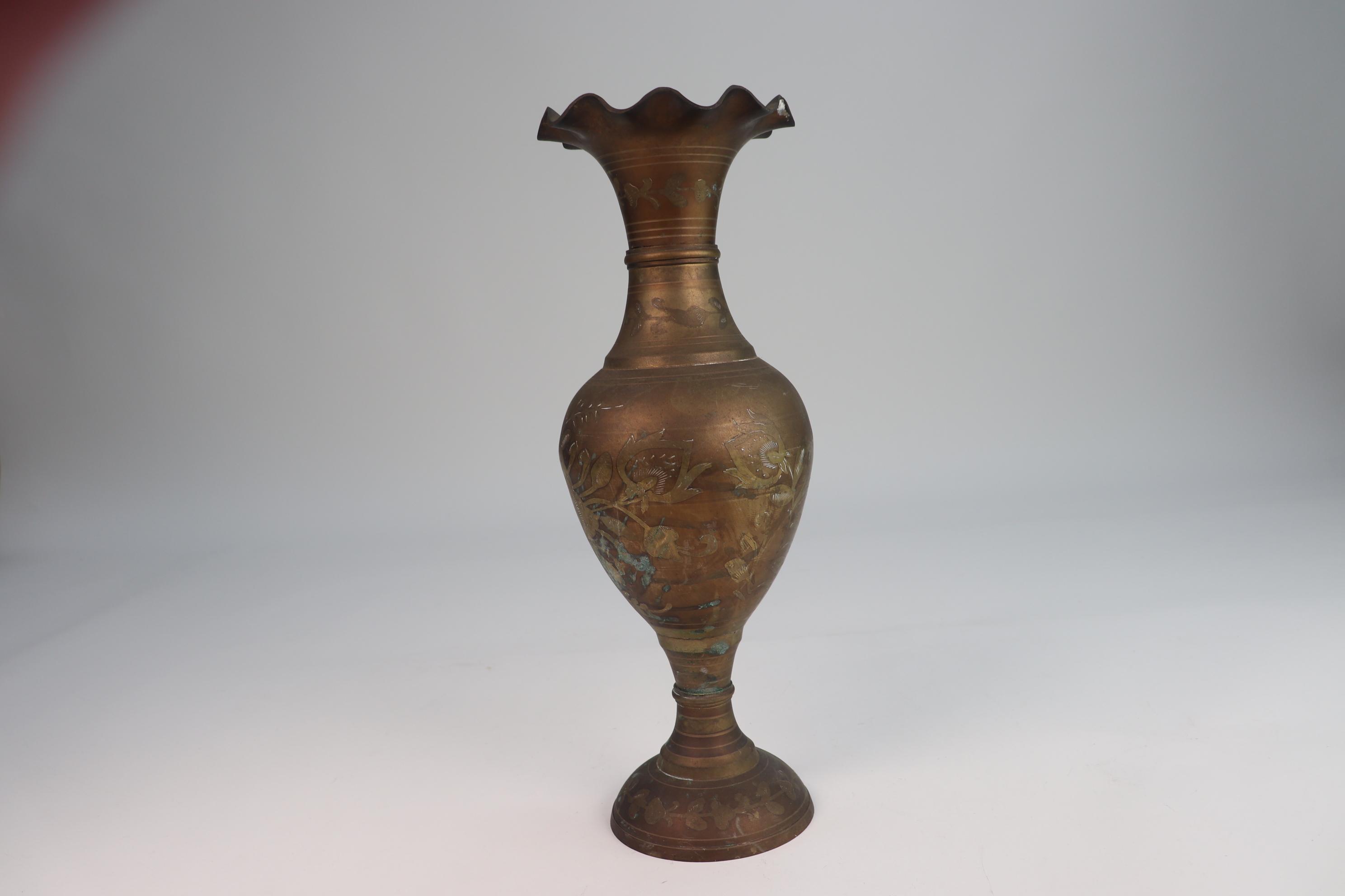 Three Vintage Brass Vases