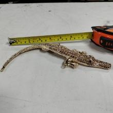 Large Golden Alligator Charm 8.5"