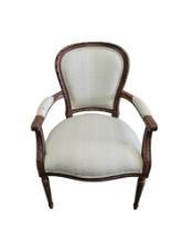 Ethan Allen Louis Xvi Style Balloon Back Armchair