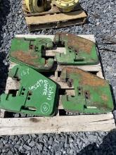 (8) John Deere Suitcase Weights off JD6125