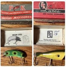 Two Vintage P&K Fishing Lures