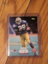 1995 CLASSIC NFL ROOKIES CURTIS MARTIN NEW ENGLAND PATRIOTS #84