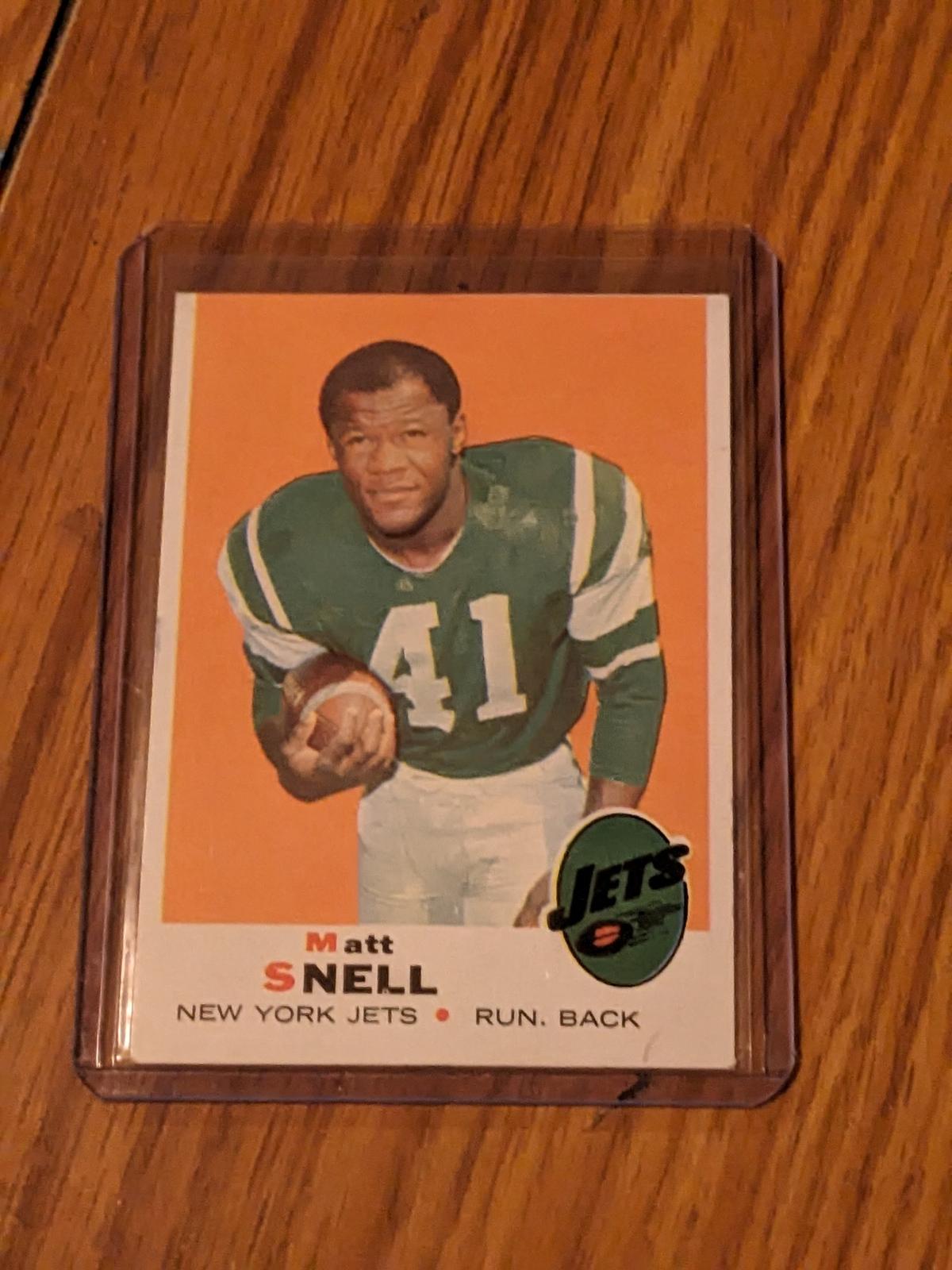 1969 Topps Vintage Matt Snell #193 New York Jets